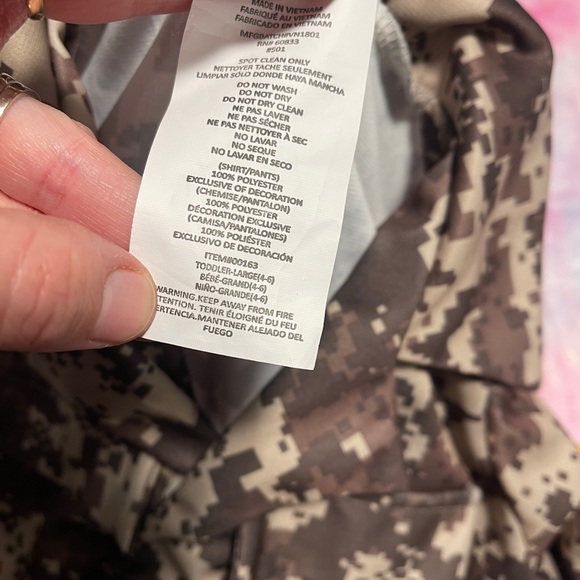 Toddler army costume L 4-6 - Picture 6 of 10